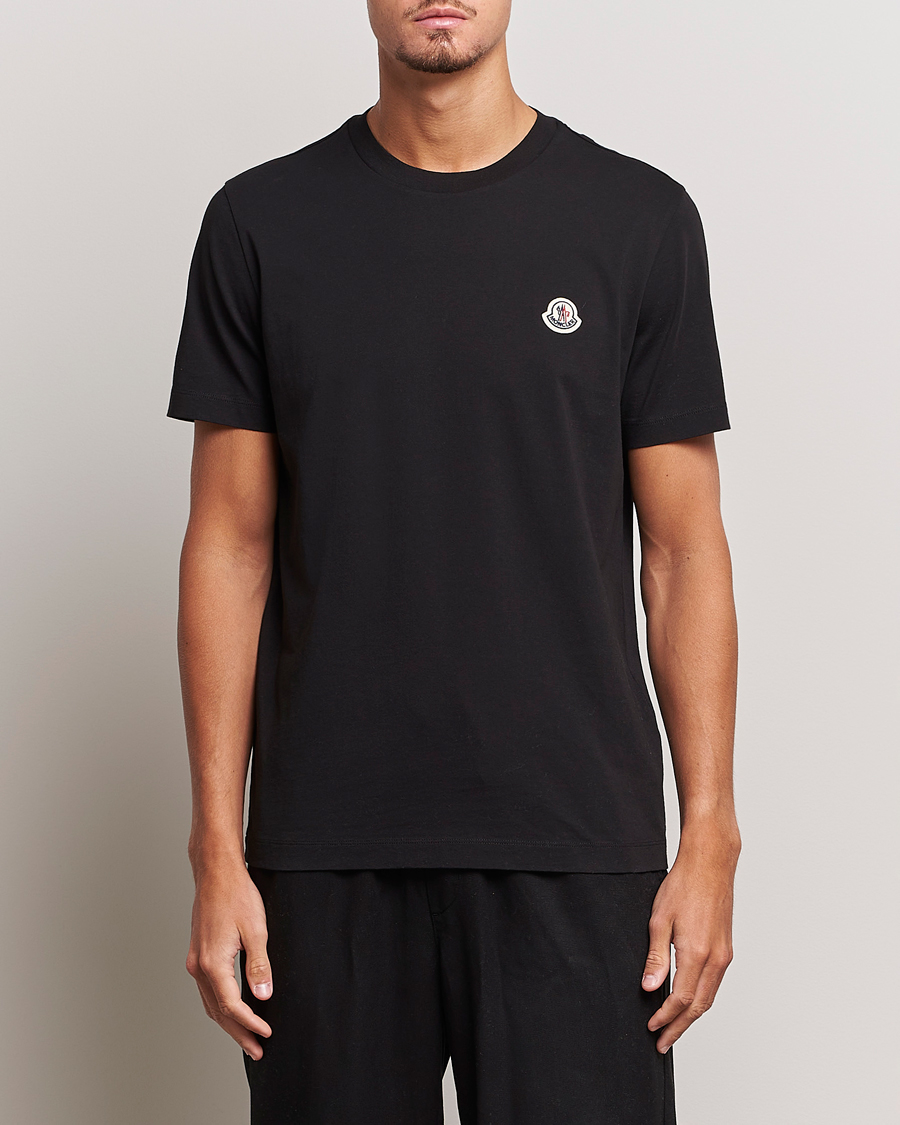 Moncler 3 Pack Logo T Shirt Black Grey White at CareOfCarl