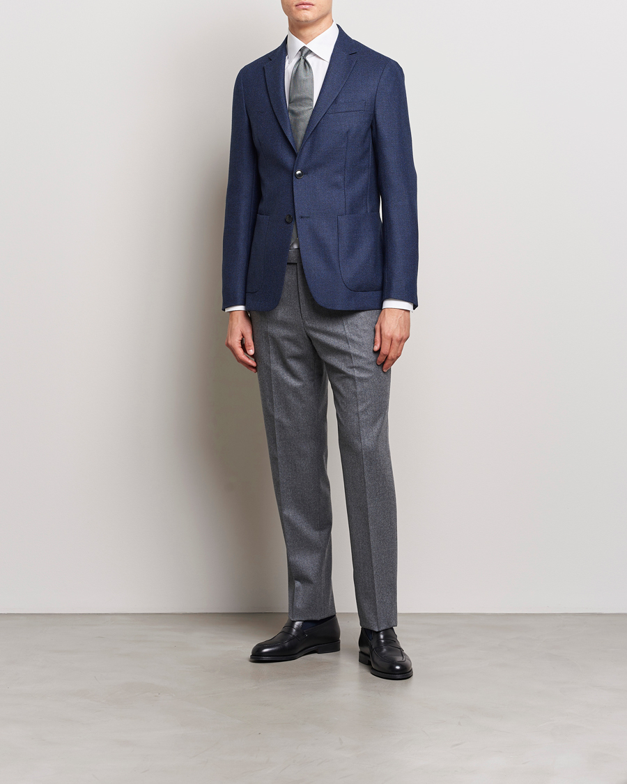 Men | Blazers | Zegna | Unconstructed Wool Blazer Navy