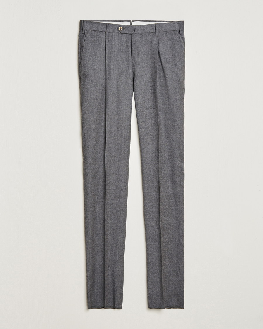 JLindeberg Ranon Carded Wool Flannel Trousers Micro Chip at CareOfCarlcom