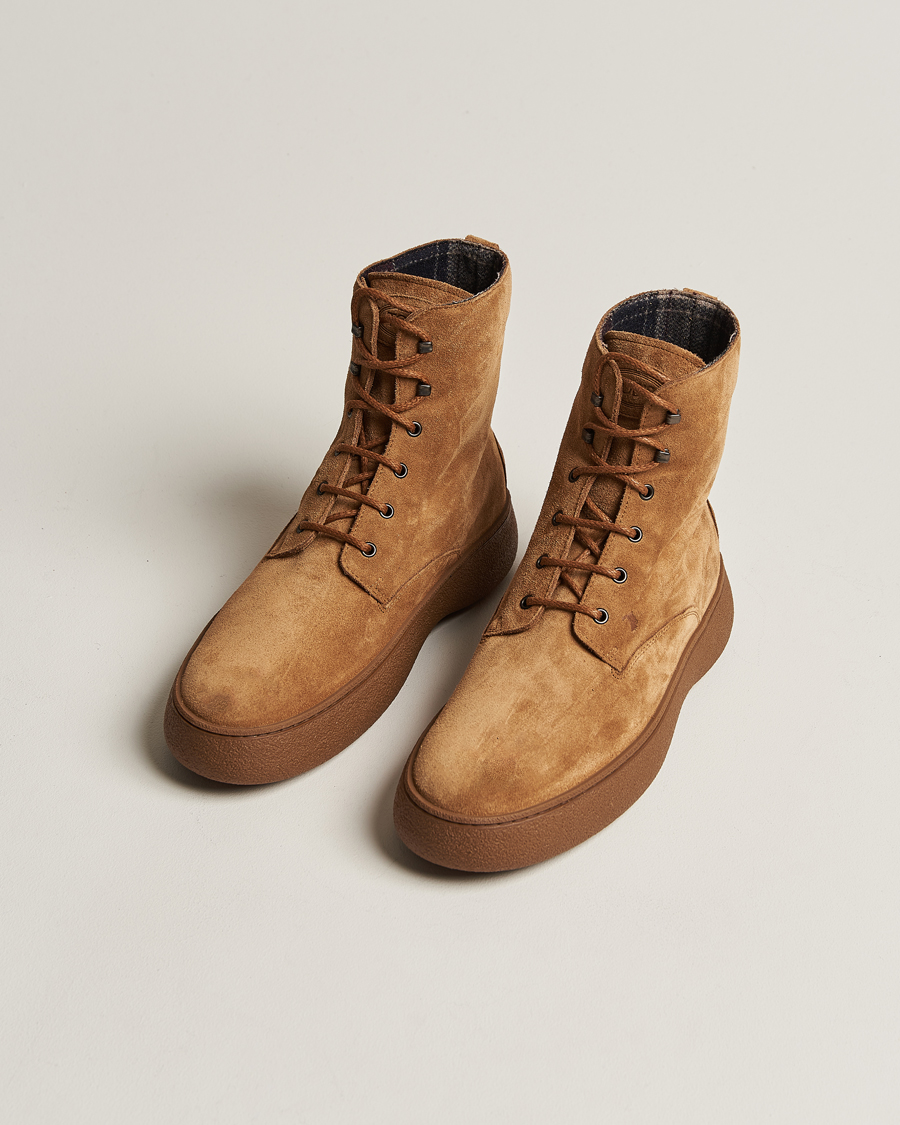 Brown suede winter boots hotsell