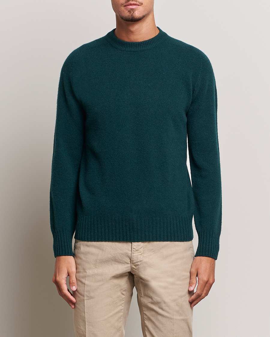 Dark green sale crew neck jumper