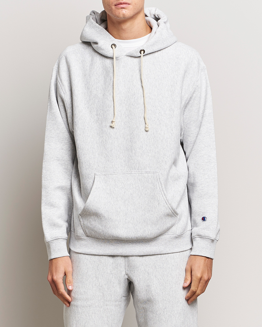 Champion hoodie clearance grey reverse weave