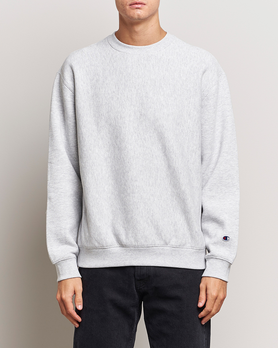 Champion Reverse Weave Soft Fleece Sweatshirt Grey Melange at 