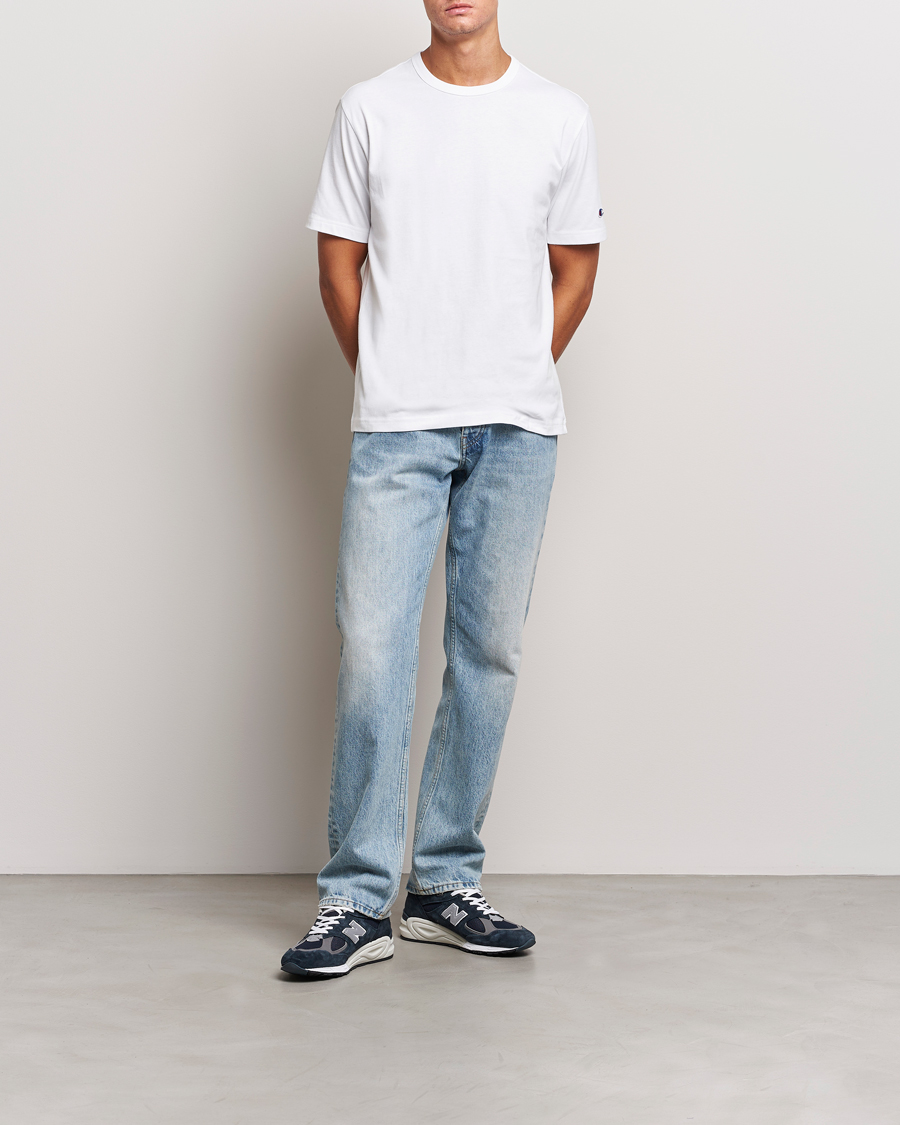 Champion Jersey Crew Neck T shirt White at CareOfCarl