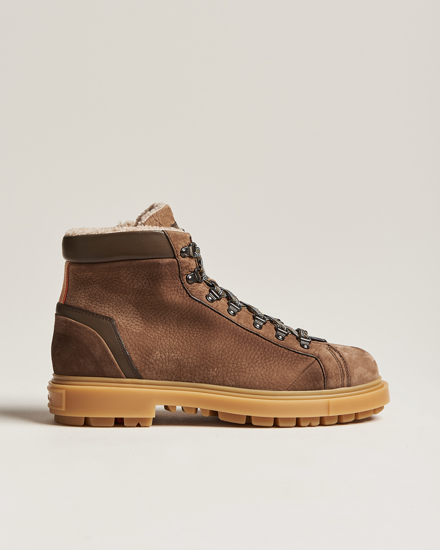 Santoni shearling boots online