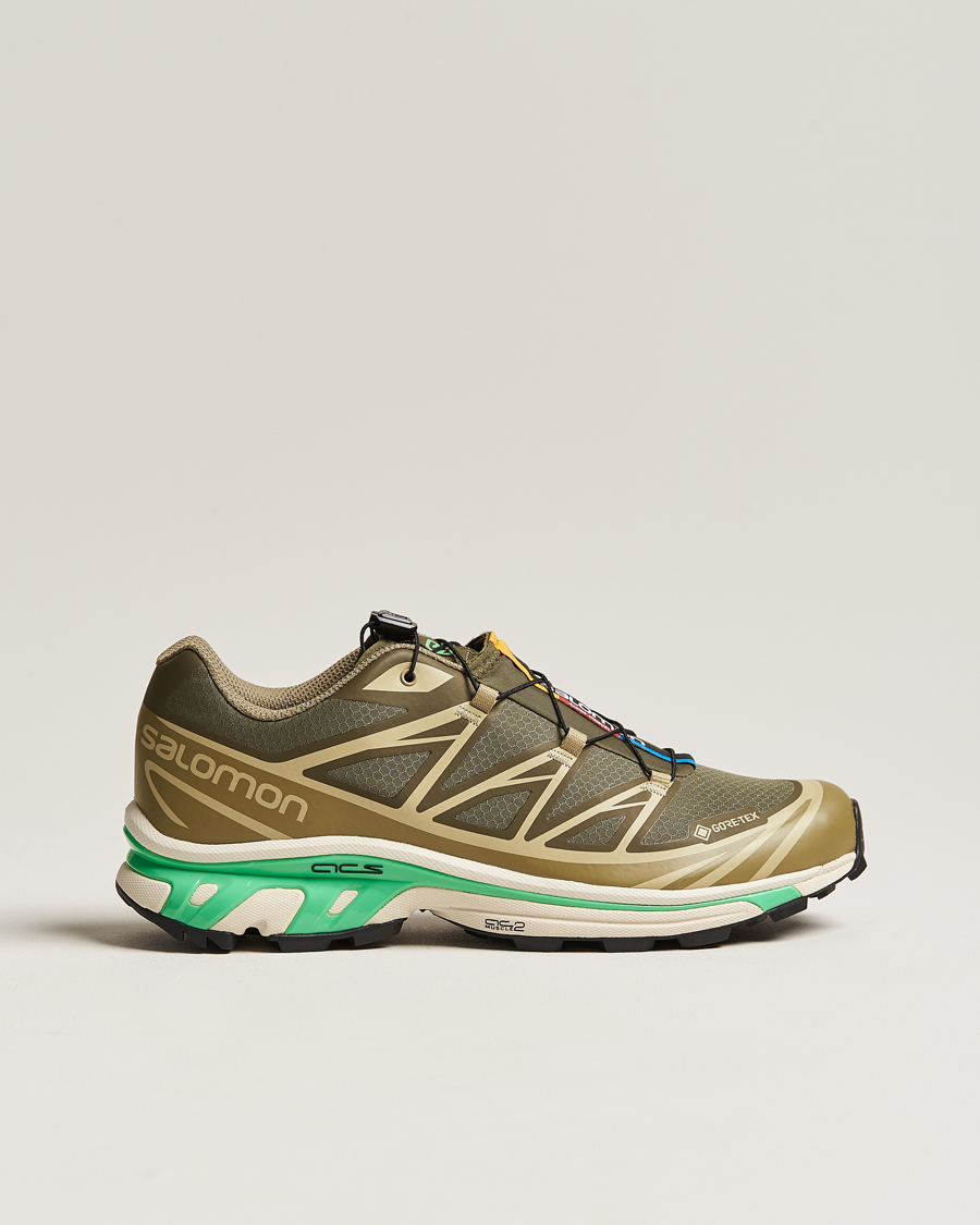 Salomon XT-6 GTX Sneakers Olive Night/Dried Herb at CareOfCarl.com