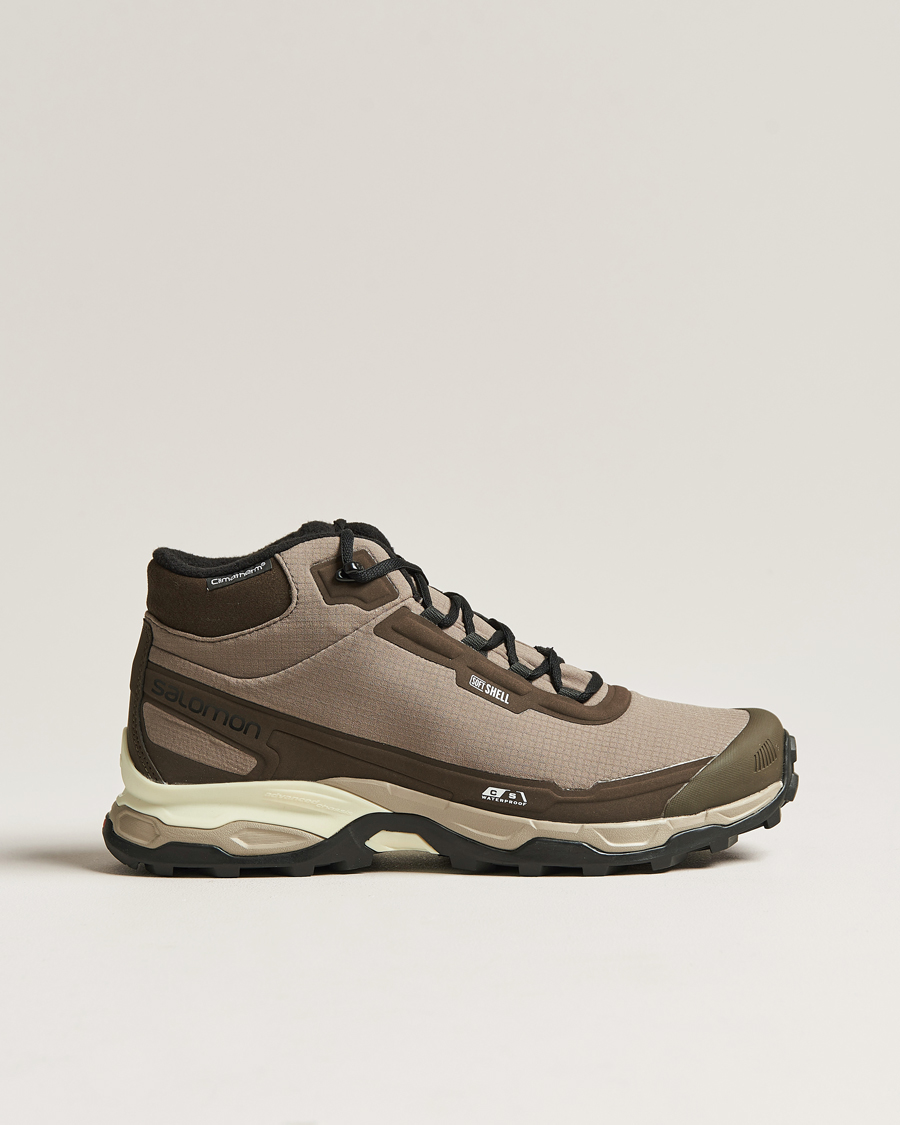 Salomon Shelter CSWP Boots Falcon/Vintage Khaki at CareOfCarl.com