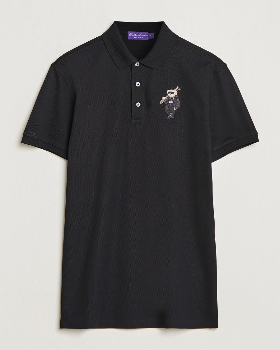 Ralph Lauren Purple Label Ski Bear Polo Black at CareOfCarl