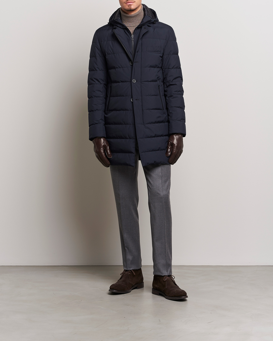 Herno Laminar Down Coat Navy at CareOfCarl