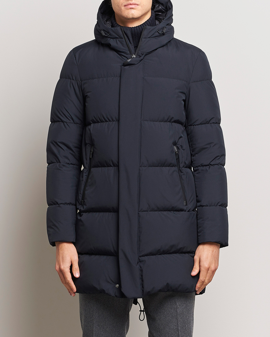 Herno Laminar Down Parka Navy at CareOfCarl.com