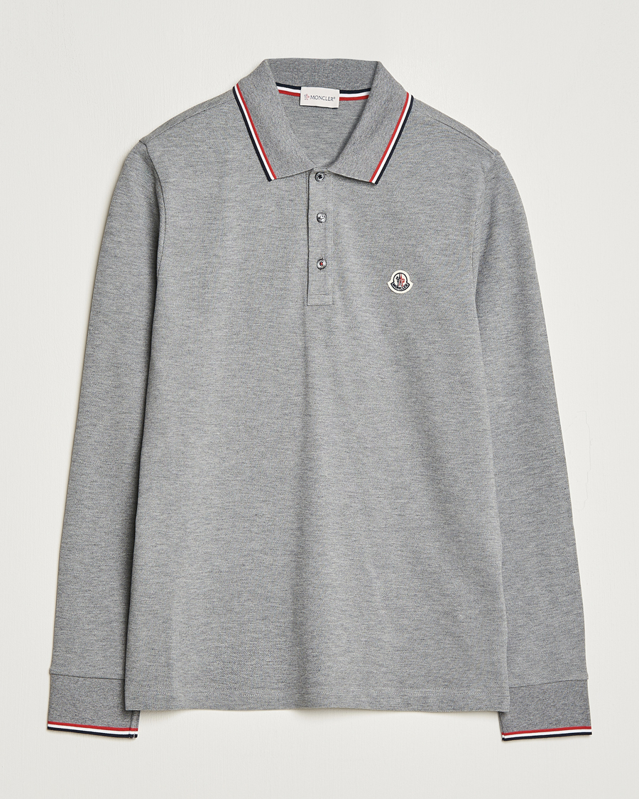 Moncler polo discount long sleeve mens