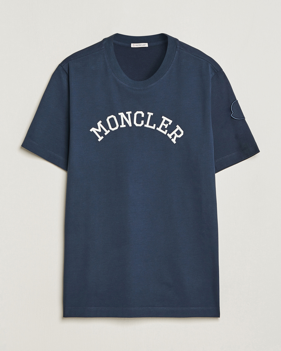 Mens blue discount moncler t shirt