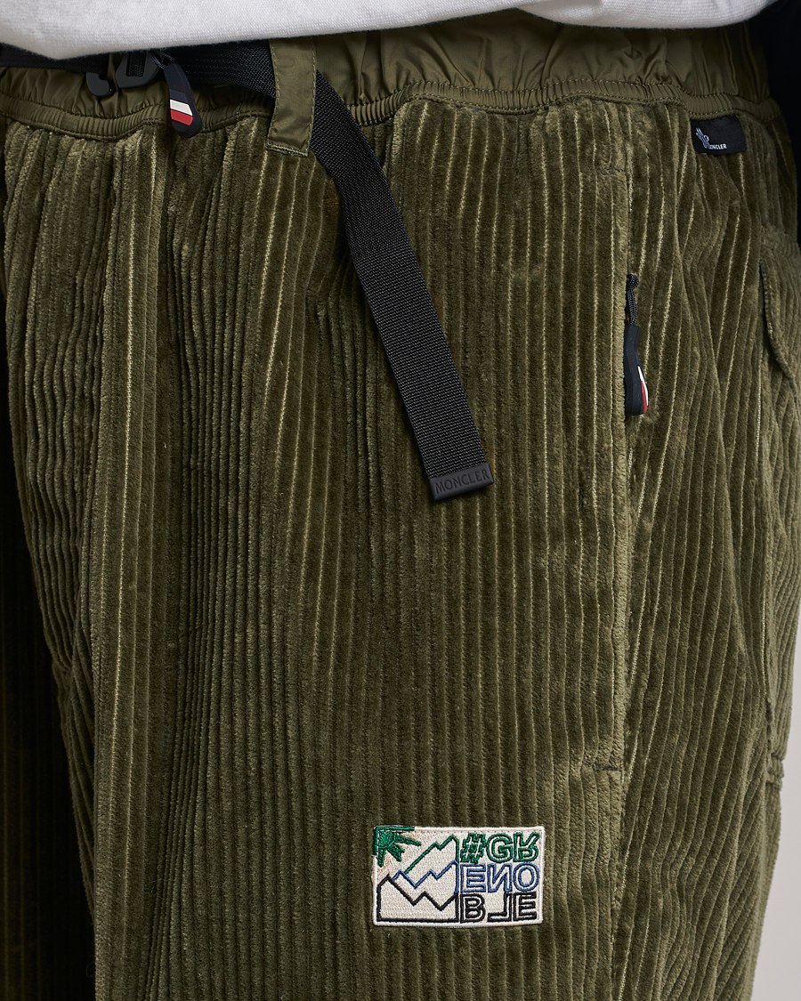 Moncler Grenoble Tech Panel Corduroy Trousers Olive at CareOfCarlcom