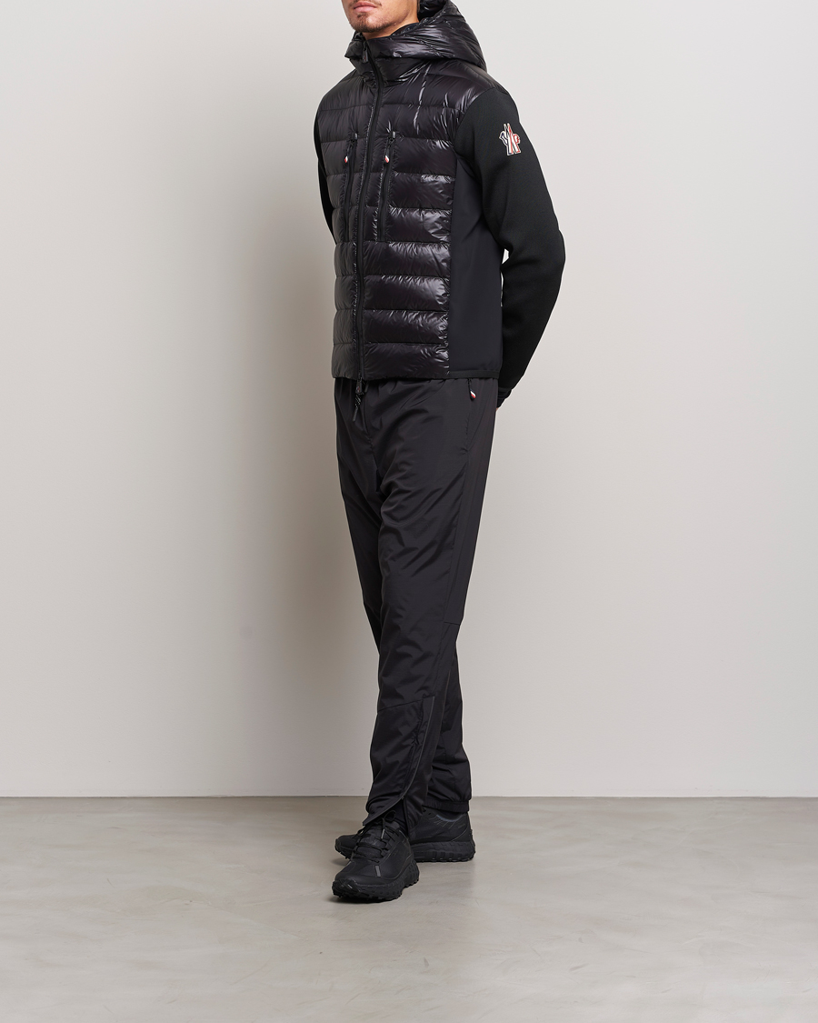 Moncler Grenoble Hybrid Zip Cardigan Black at CareOfCarl.com