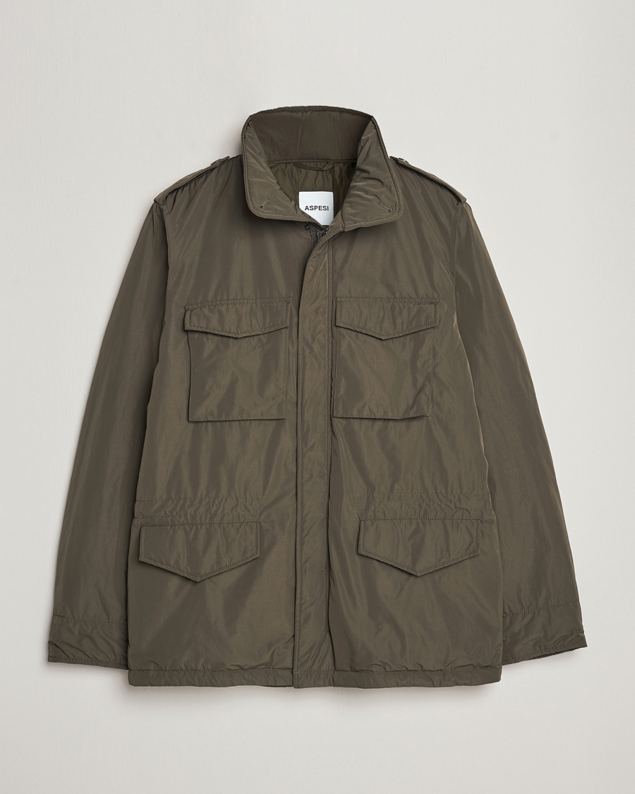 Aspesi Minifield Nylon Field Jacket Dark Military at CareOfCarl.com