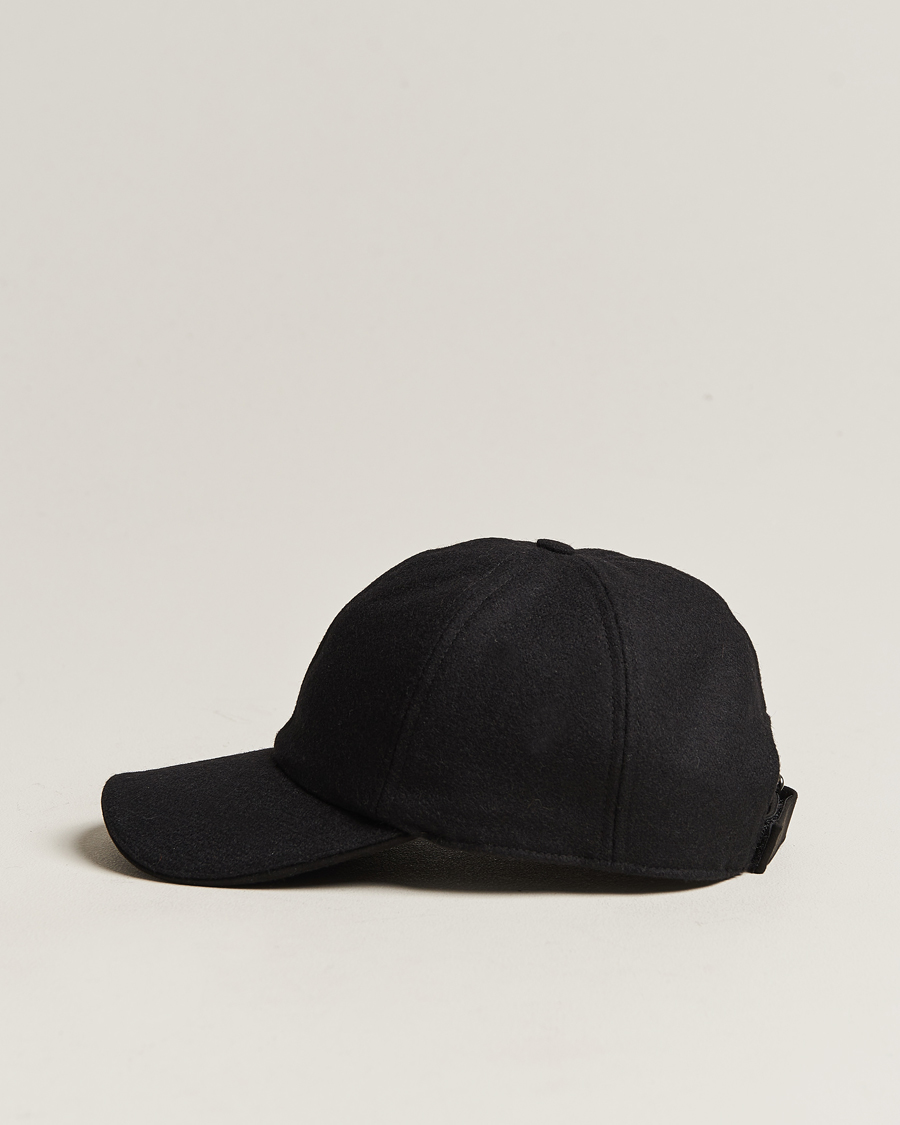 Mens black wool baseball sales cap