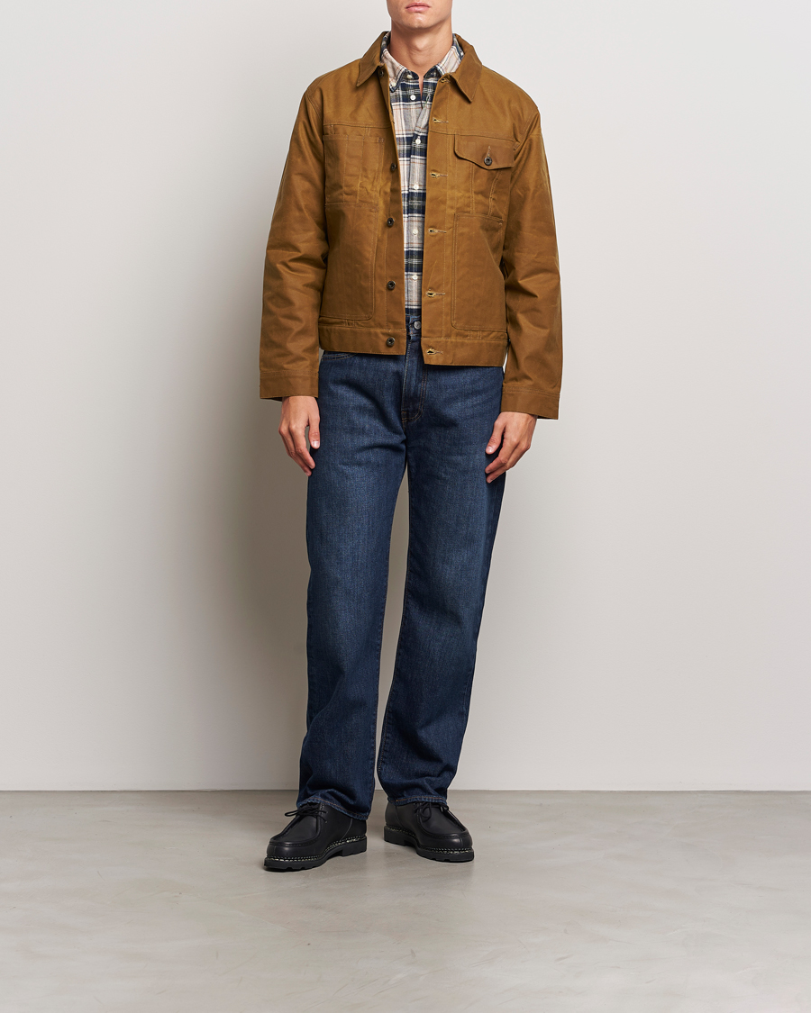 Filson Short Lined Waxed Cruiser Dark Tan at CareOfCarl.com