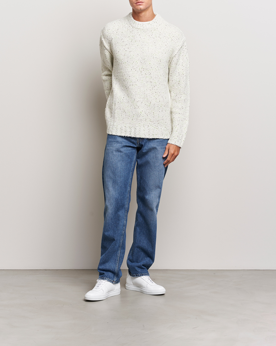 Samsøe & Samsøe Max Heavy Knitted Crew Neck White Neps at