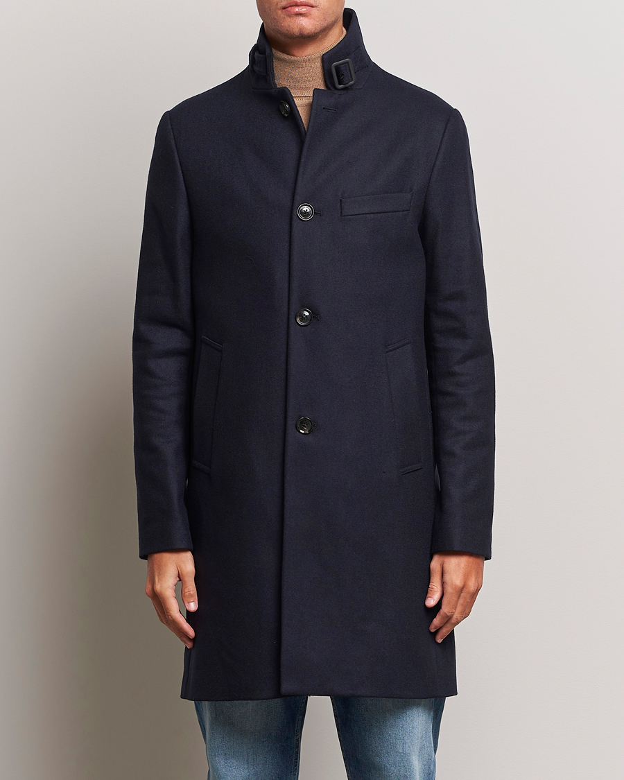 J.Lindeberg Holger Melton Coat Navy at CareOfCarl.com