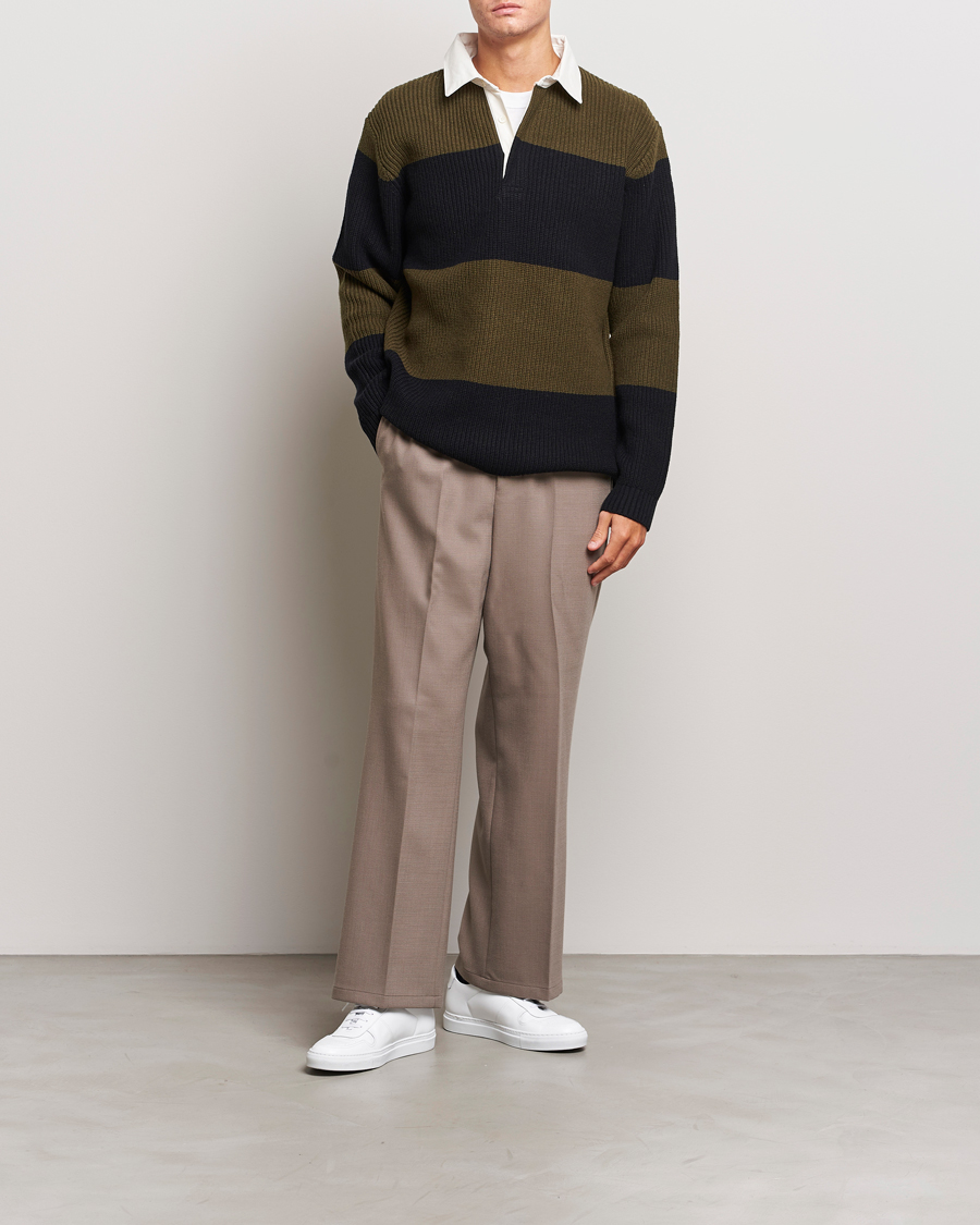 Men | Sweaters & Knitwear | J.Lindeberg | Larkspur Knitted Rugby Black