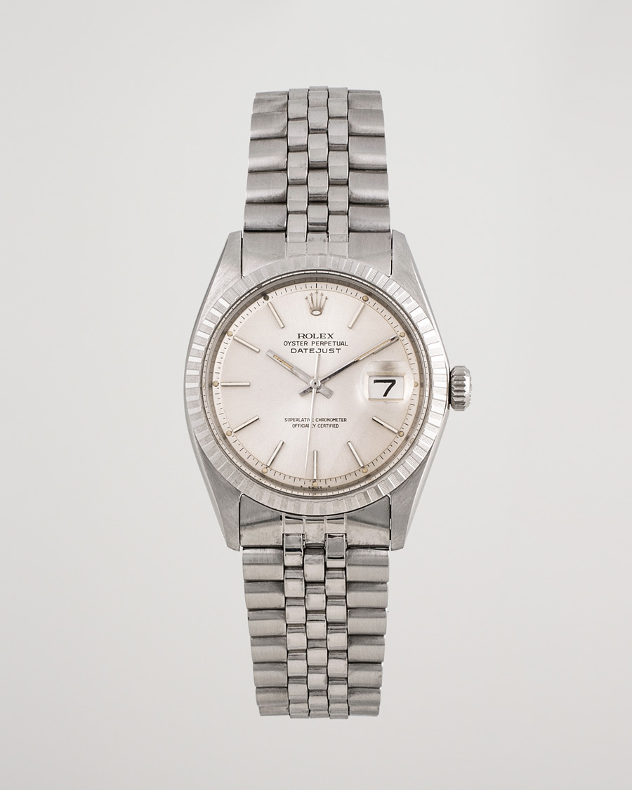 Men | Rolex Pre-Owned Datejust 1601-3 Oyster Perpetual Steel Black | Rolex Pre-Owned | Datejust 1601-3 Oyster Perpetual Steel Black