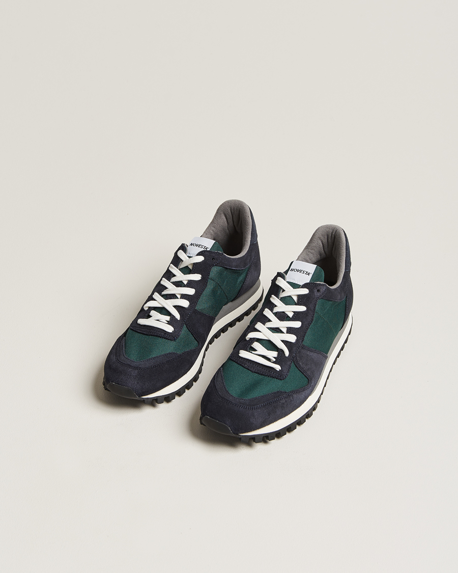 Novesta Marathon Trail Running Sneaker Navy Green at CareOfCarl