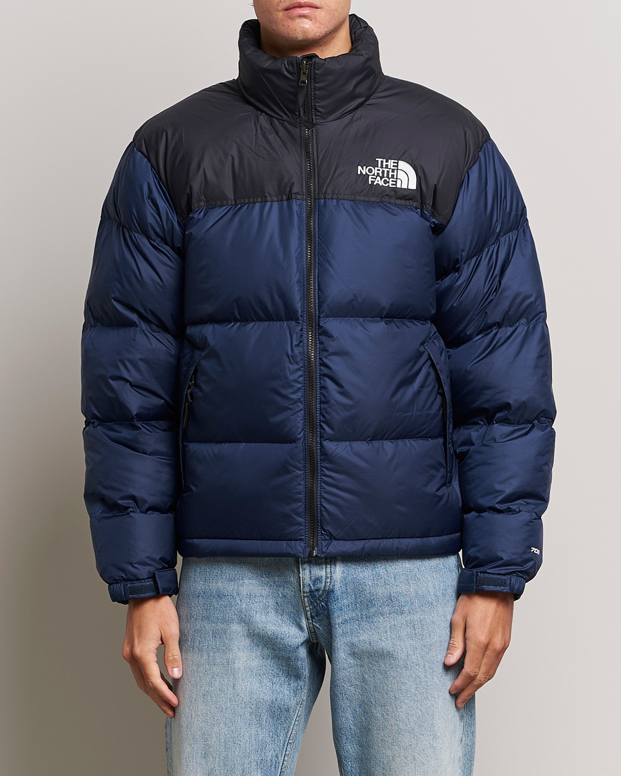 North face jacket dark blue best sale