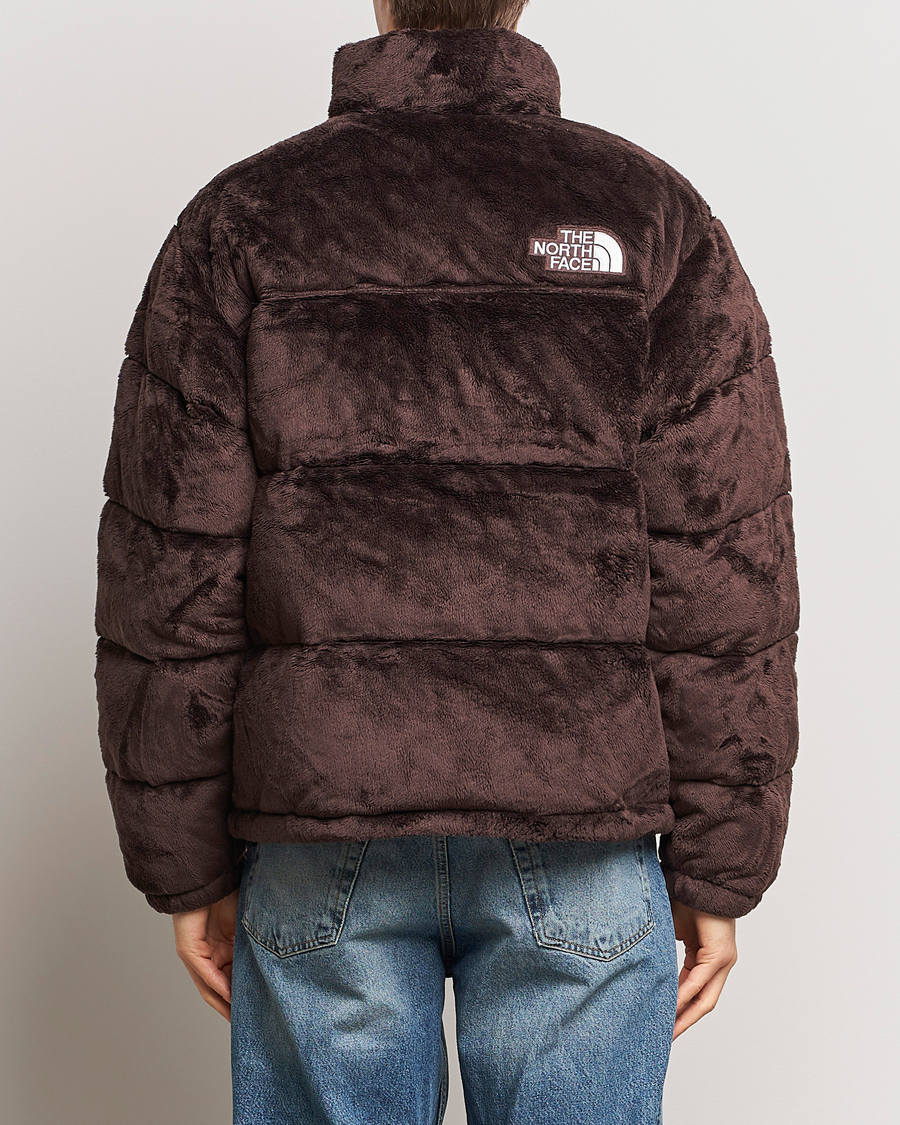 North Face Puffer Coat Chocolate Brown Vintage Leather Faux outlet Fur