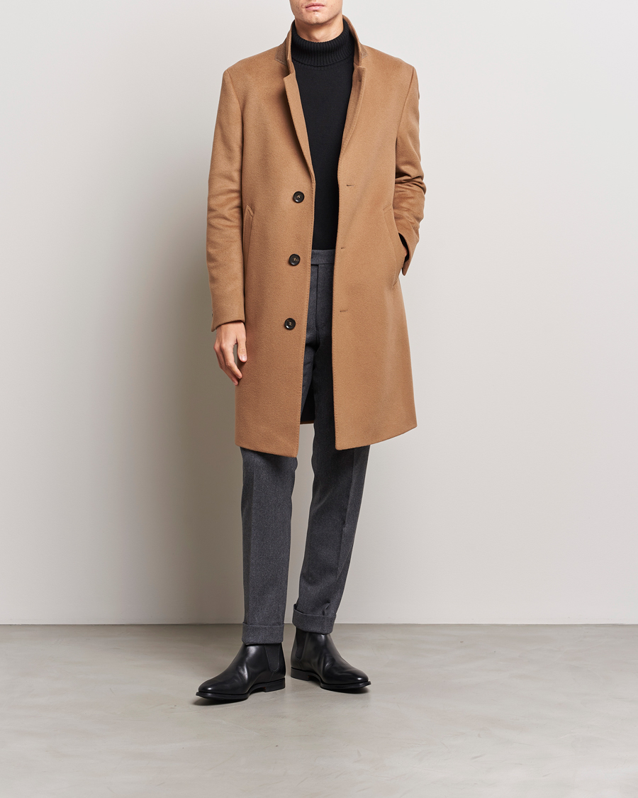 Mens cashmere camel on sale overcoat