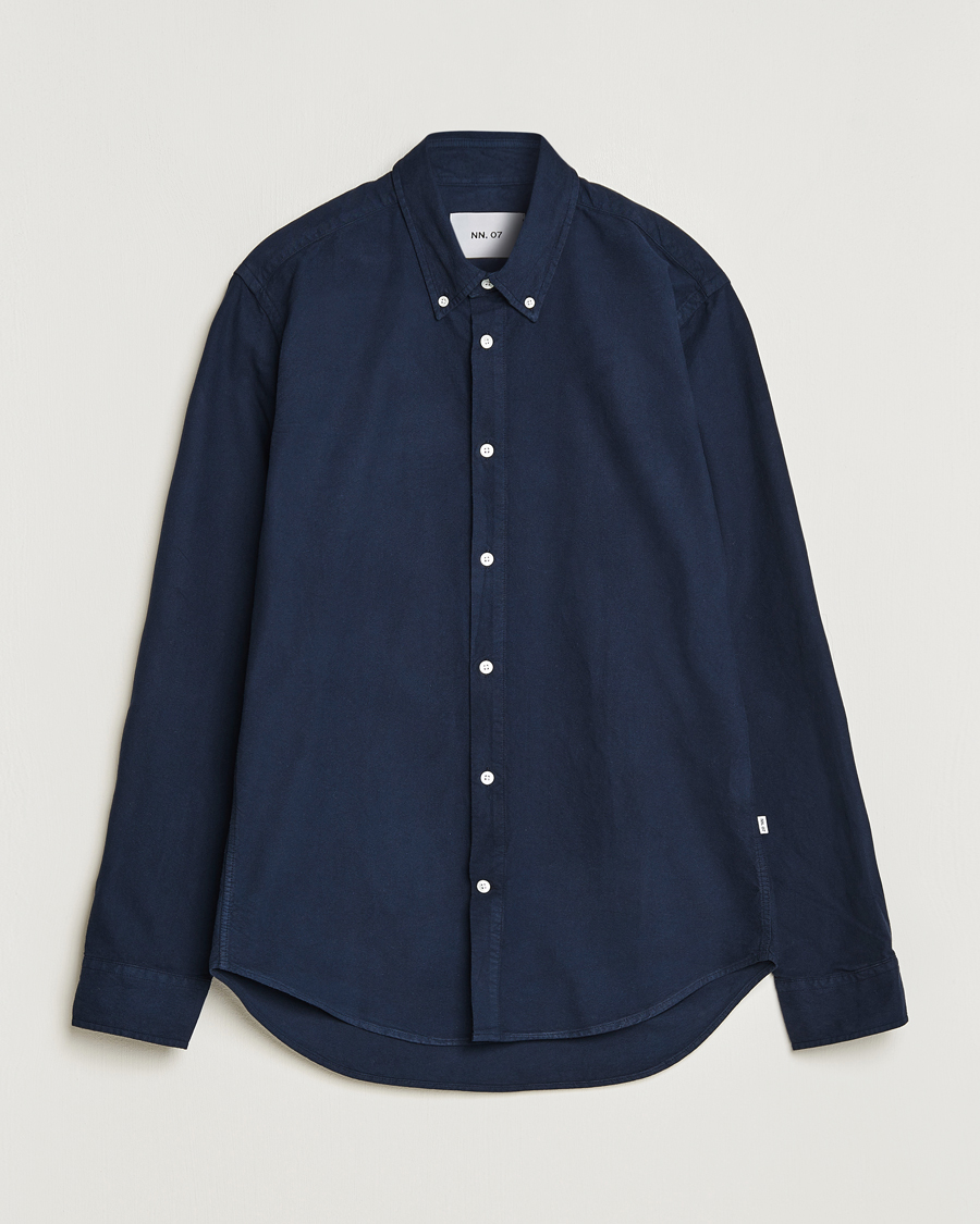 NN07 Arne Button Down Oxford Shirt Navy Blue at CareOfCarl.com