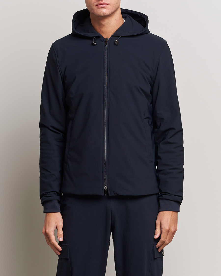 Stenströms Active Jersey Leisure Hood Jacket Navy at CareOfCarl.com