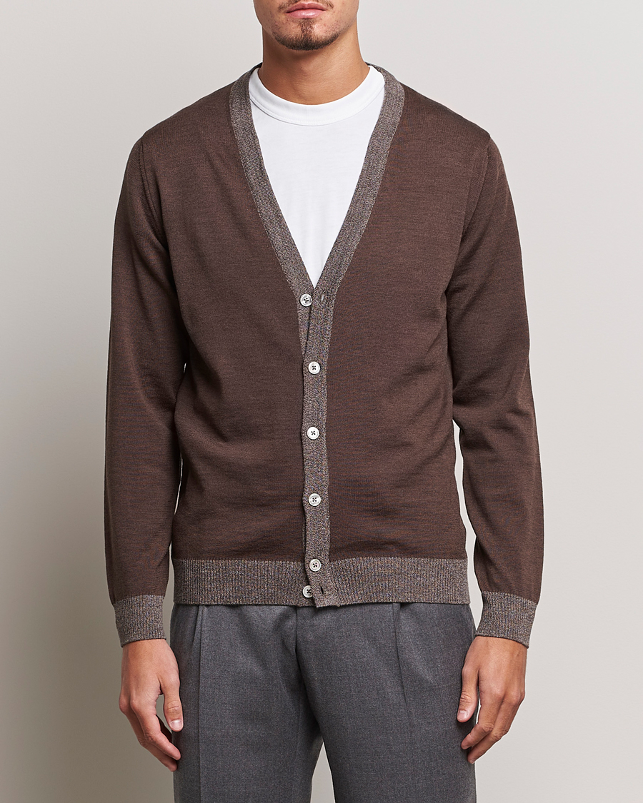 Brown cardigan deals