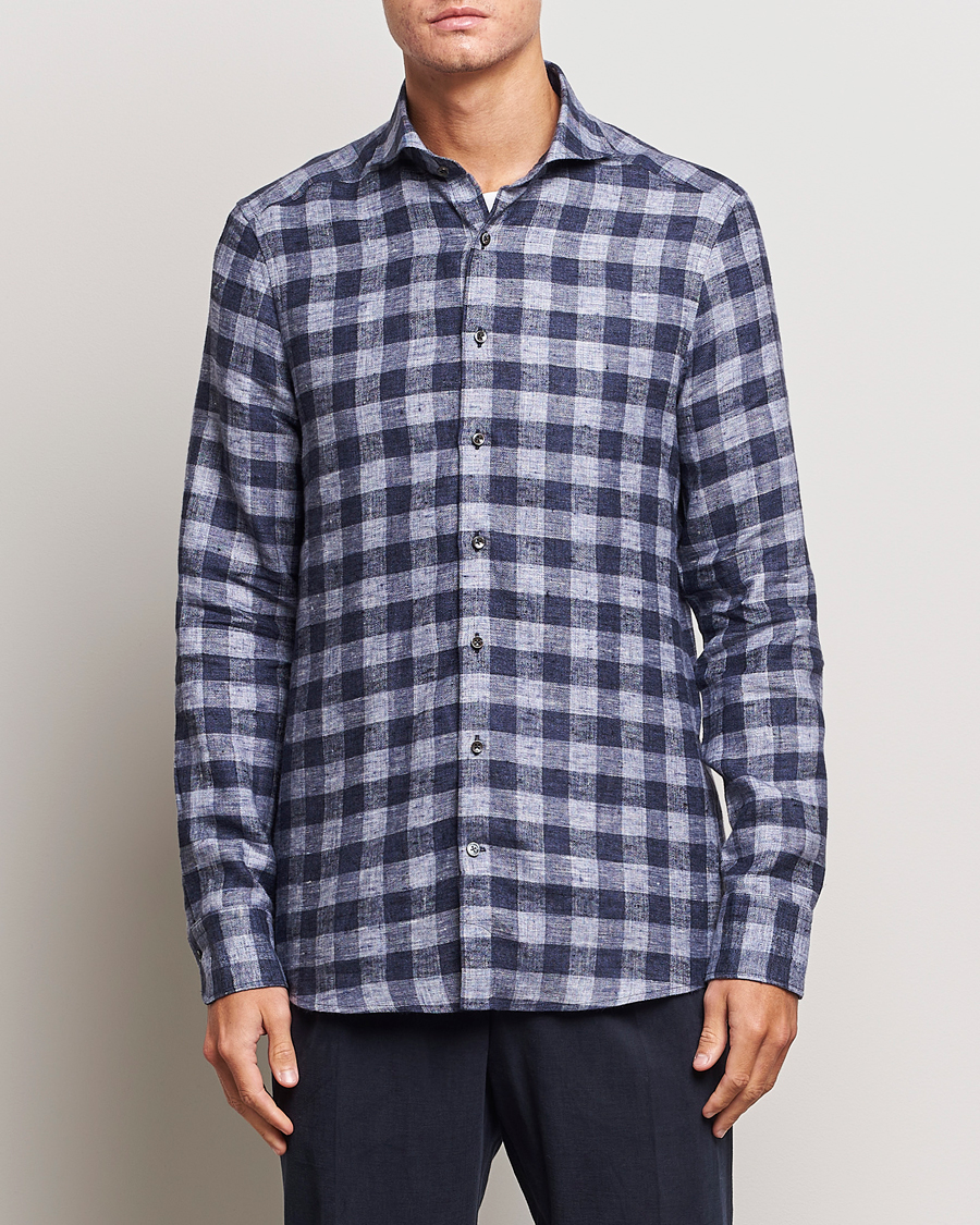 Massimo Alba Genova Vajella Flannel Shirt Capri at CareOfCarl.com