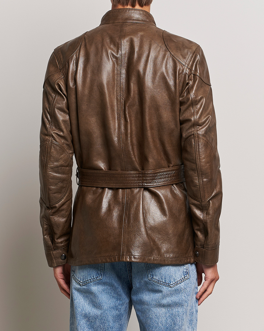 Belstaff Trailmaster Panther Leather Jacket Antique Bronze at