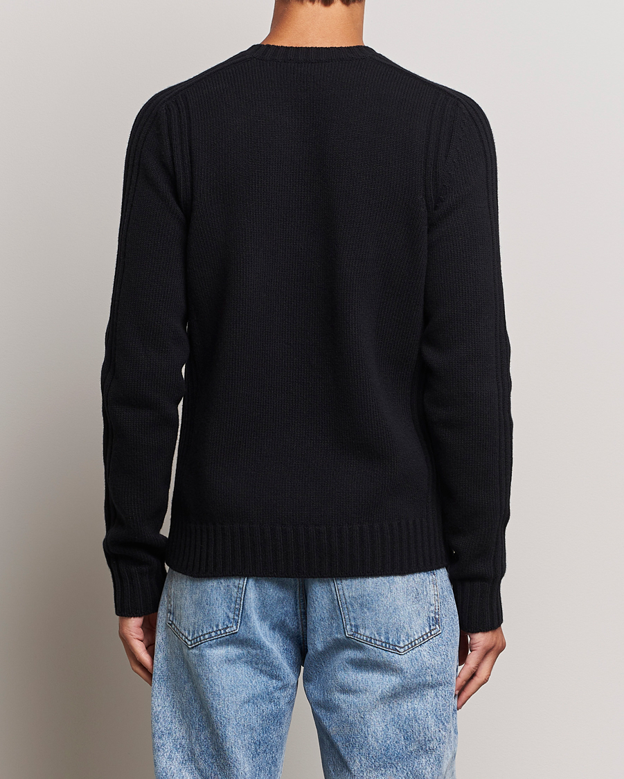 Belstaff Watch Wool Crewneck Black at CareOfCarl.com