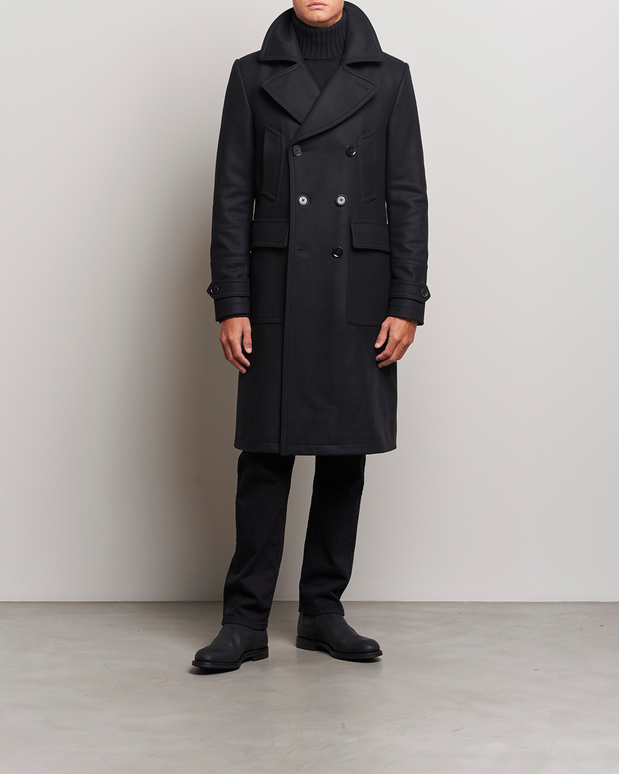 Belstaff Milford Wool Coat Black at CareOfCarl