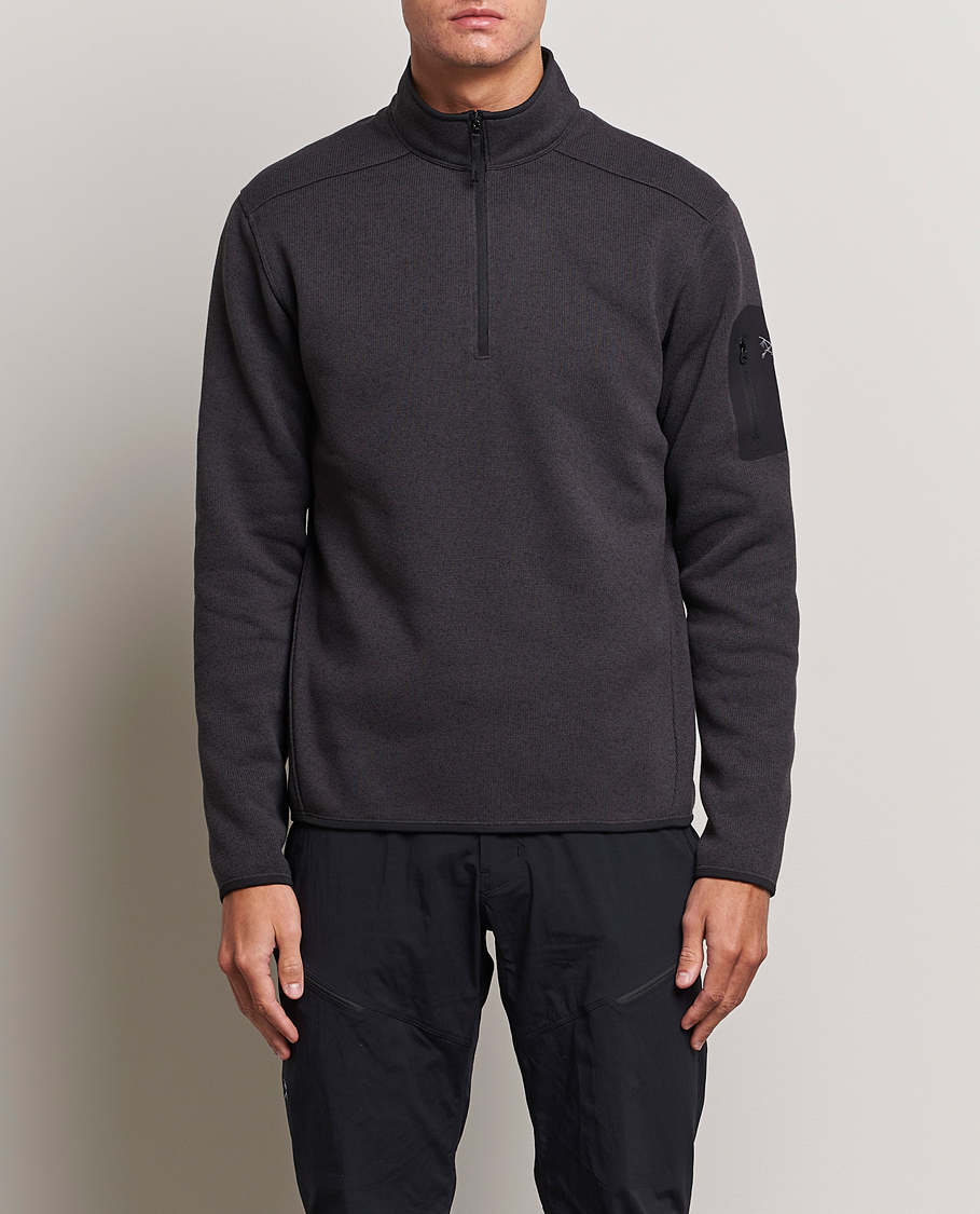 Arc'teryx Covert Half-Zip Black Heather at CareOfCarl.com