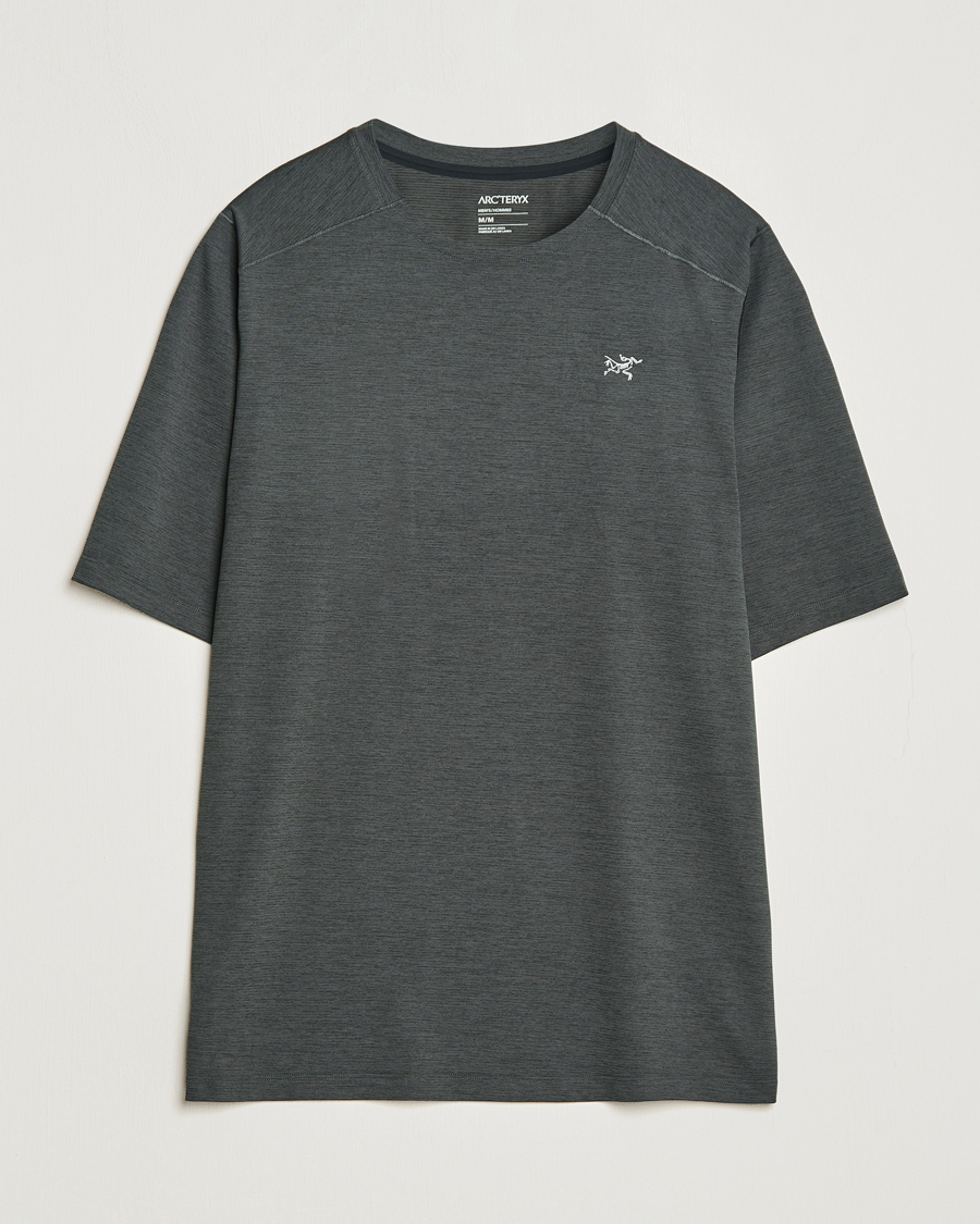 Arc'teryx Cormac Crew Neck T-Shirt Black Heather at CareOfCarl.com