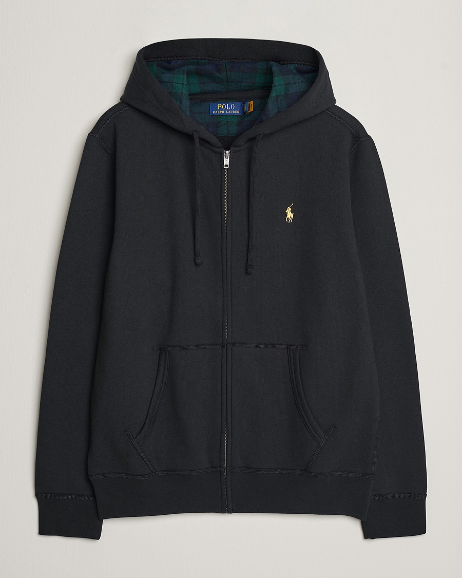 Polo Ralph Lauren Full Zip Hoodie Black at CareOfCarl.com