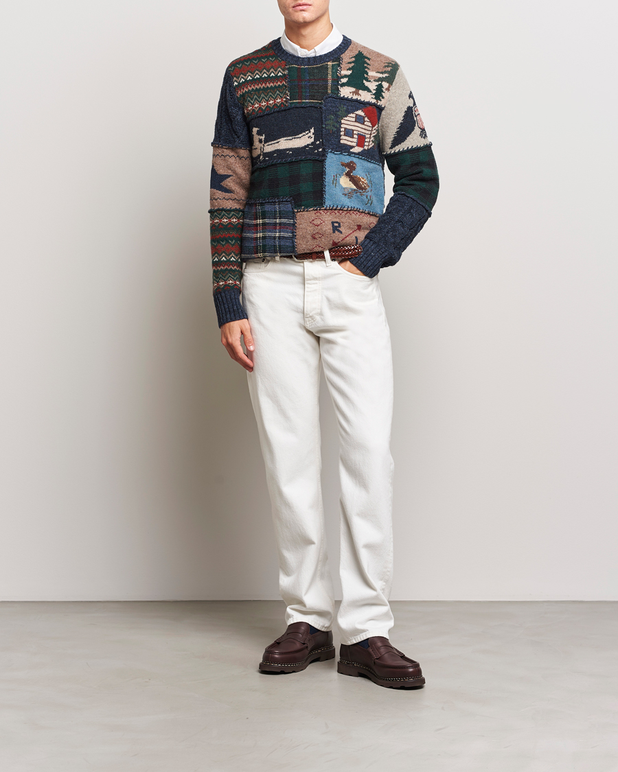 Ralph lauren sale patchwork sweater