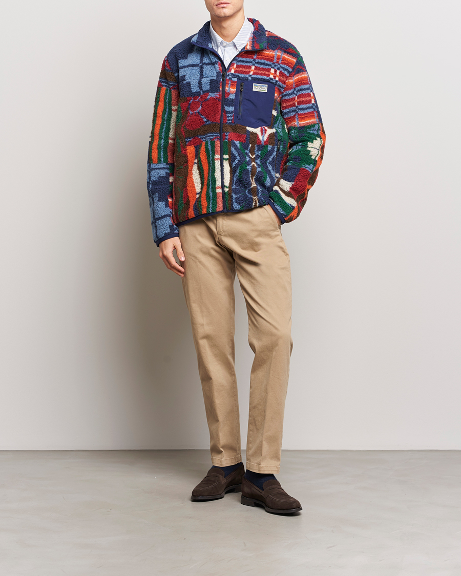 Polo Ralph Lauren Pinelodge Pile Patchwork Full Zip Multi at