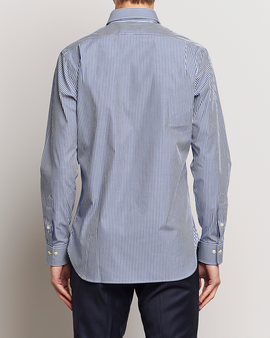 Men | Shirts | Polo Ralph Lauren | Poplin Striped Dress Shirt Royal/White