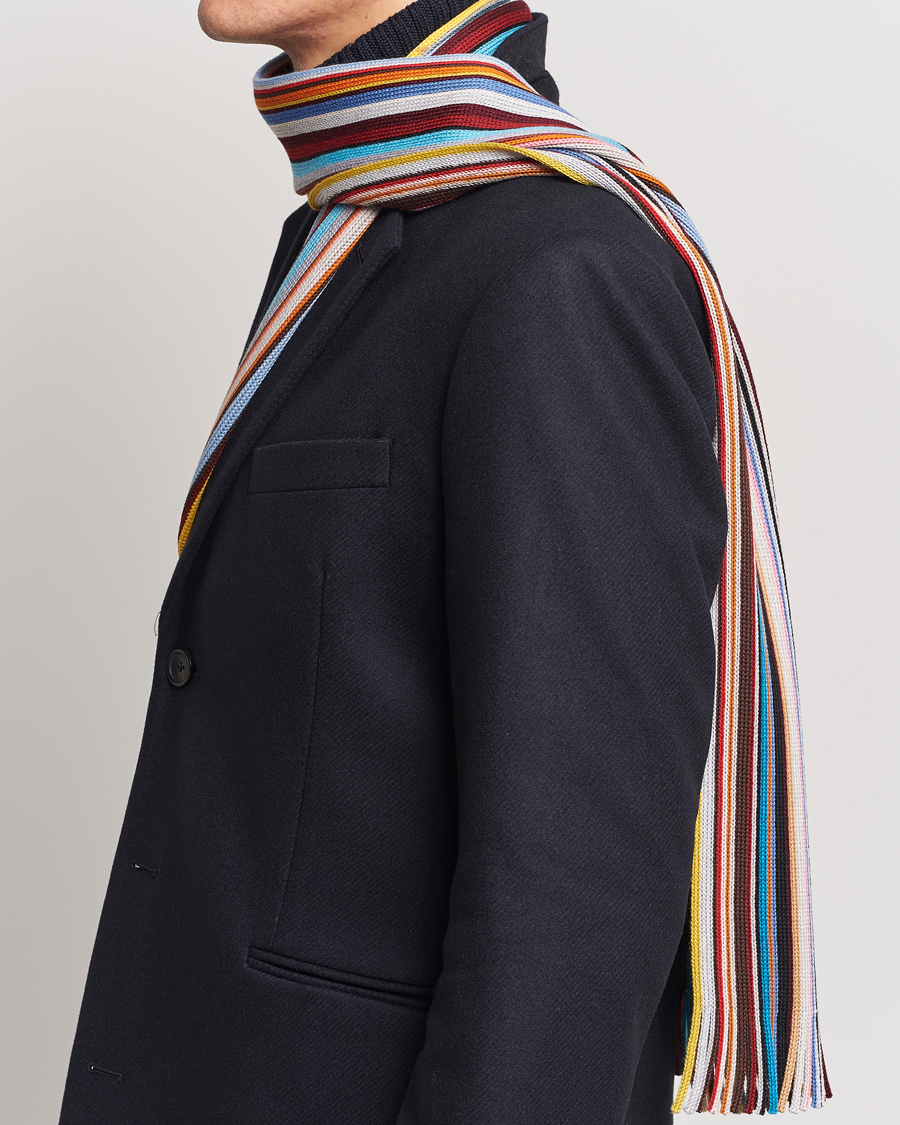 Men |  | Paul Smith | Merino Wool Signature Scarf Multi