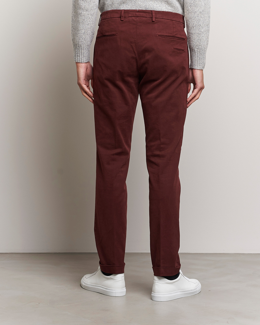 Briglia 1949 Slim Fit Cotton Stretch Chino Wine At CareOfCarl.com