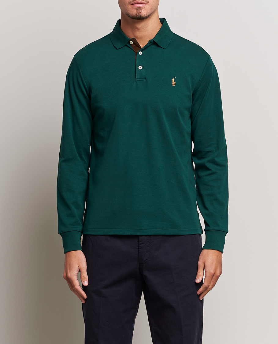 Green long sleeve polo hotsell ralph lauren