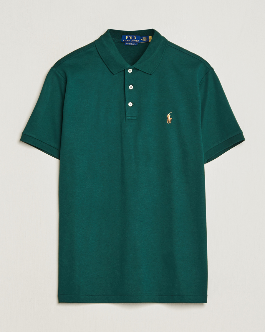 Polo Ralph Lauren Luxury Pima Cotton Polo Hunt Club Green at