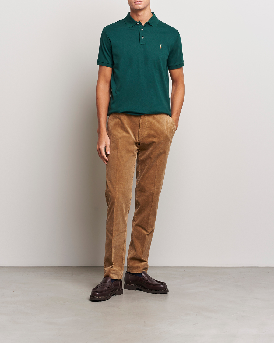 Polo Ralph Lauren Luxury Pima Cotton Polo Hunt Club Green at CareOfCarl