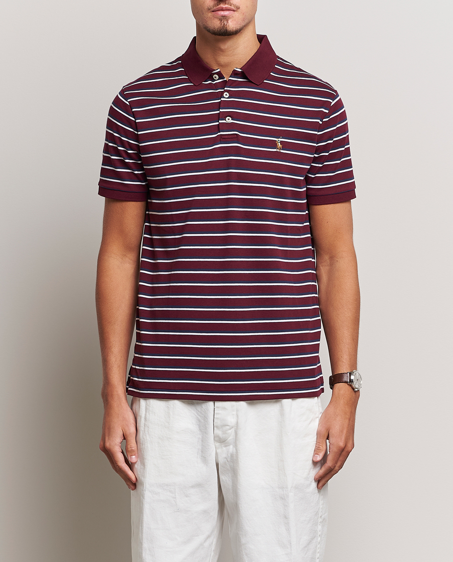 Polo Ralph Lauren Custom Slim Fit Polo Spring Wine Heather at