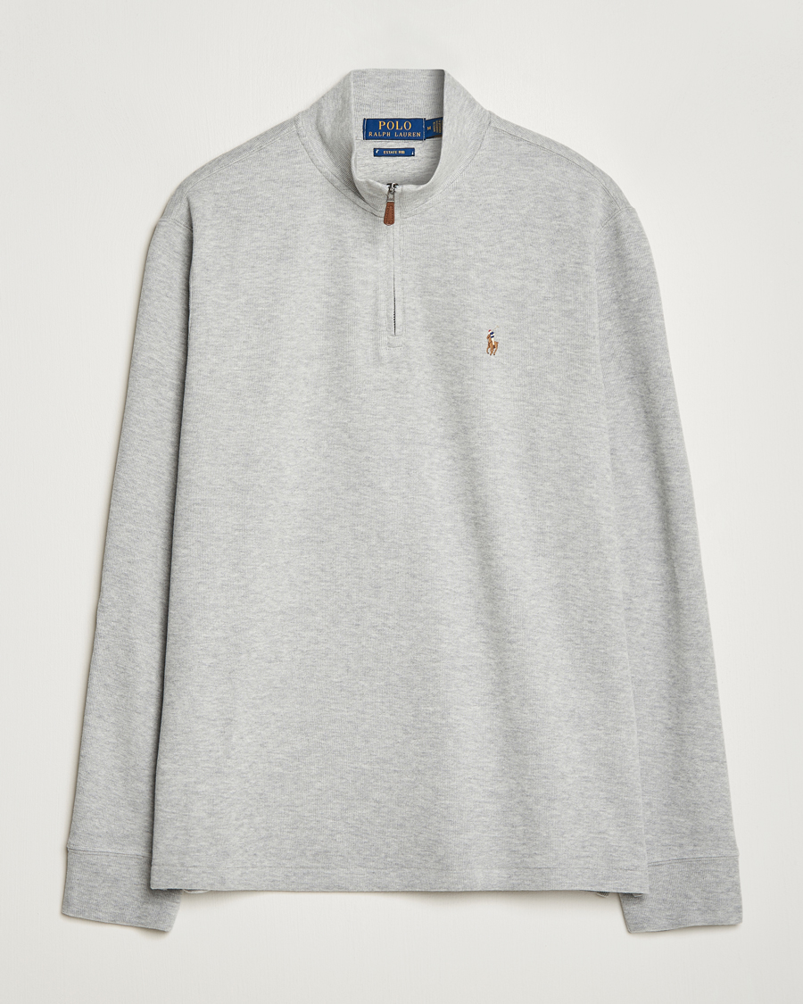 Polo Ralph Lauren Double Knit Jaquard Half Zip Sweater Andover