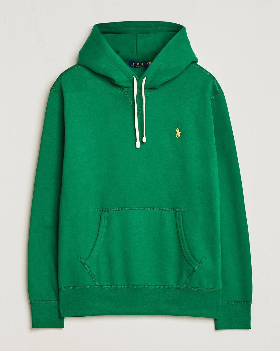 Polo Ralph Lauren RL Fleece Hoodie Athletic Green at CareOfCarl.com